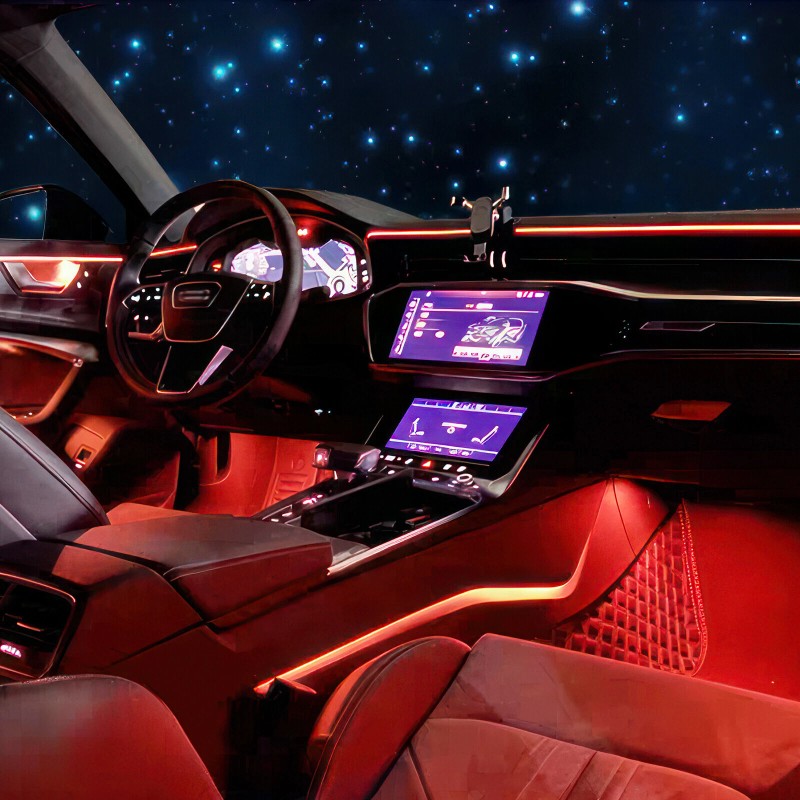 MICTUNING 10M LED Car Interior Strip Light Atmosphere Neon Glow