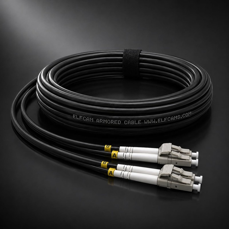 Elfcam® - 10m/32.8ft Outdoor and Indoor Shielded Armored Fiber Optic