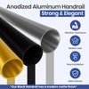 4FT Aluminum Handrail Kit for Indoor/Outdoor Stairs – (2–18 FT