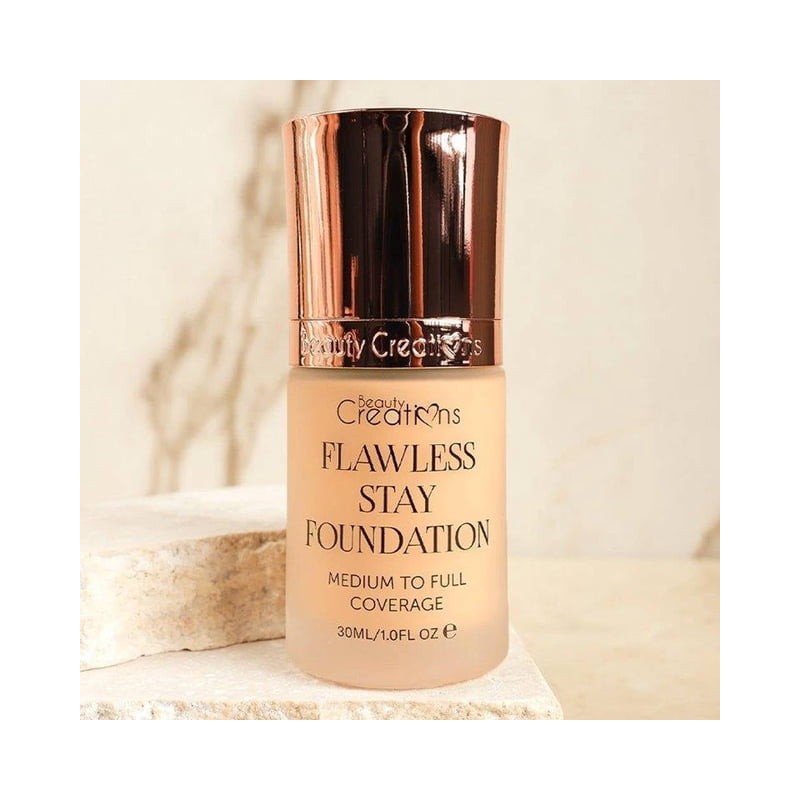 Base de maquillaje Beauty Creations Fawless stay foundation 55 larga