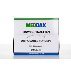 MEDDAX Disposable Tweezers Sterile Pack of 50