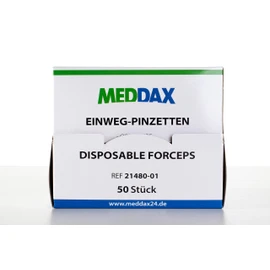 MEDDAX Disposable Tweezers Sterile Pack of 50