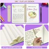 DWIYITTN Notebook A5 Lined Hardcover Spiral Notepad with Pen Holder