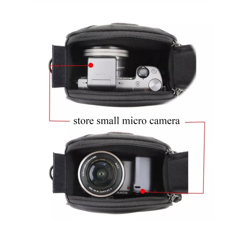 Hosoncovy Micro Digital Camera Storage Bag DV Camera Travel Case