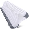 Heatuff 7 Pairs Mens Cushioned Ankle Socks Low Cut Athletic