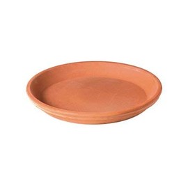 Deroma 225972 6.7 x 1 in. Terra Cotta Clay Saucer - Pack of 24