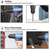 Mesee 0.8-10mm Keyless Drill Chuck Adapter Mount 3/8-24UNF Quick Release