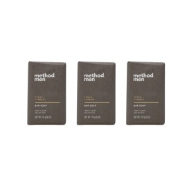 Method Men's Bar Soap, Cedar and Cypress, 6oz Pack of 3
