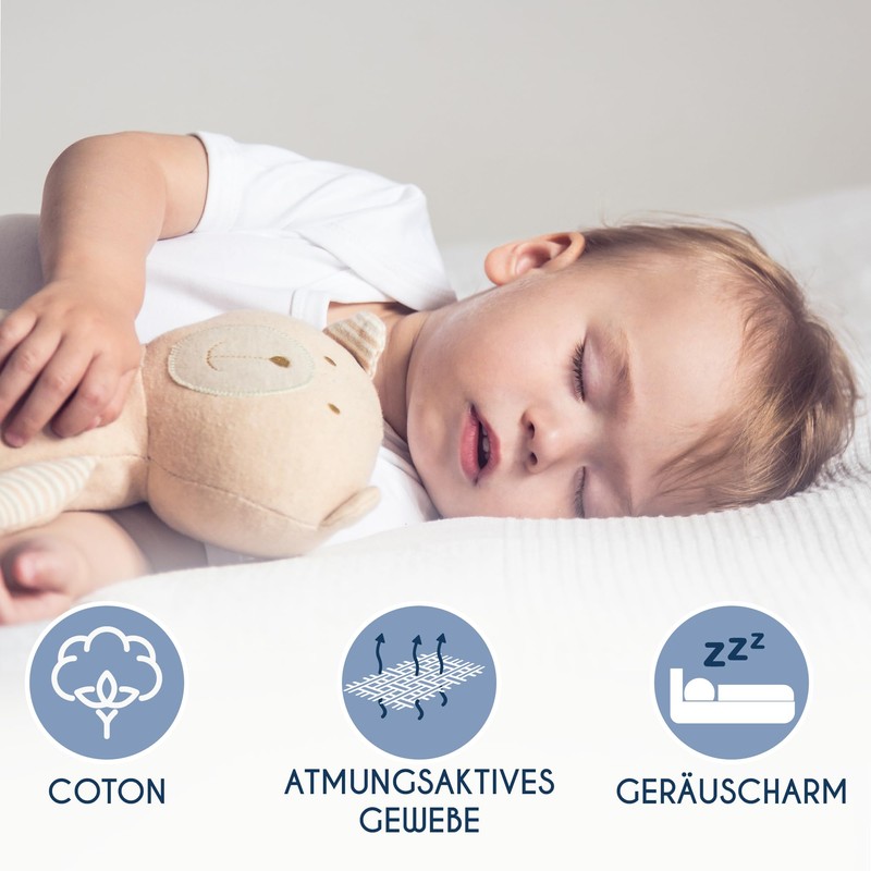 Dreamzie Waterproof Mattress Protector for Cots and Adults, Breathable Mattress