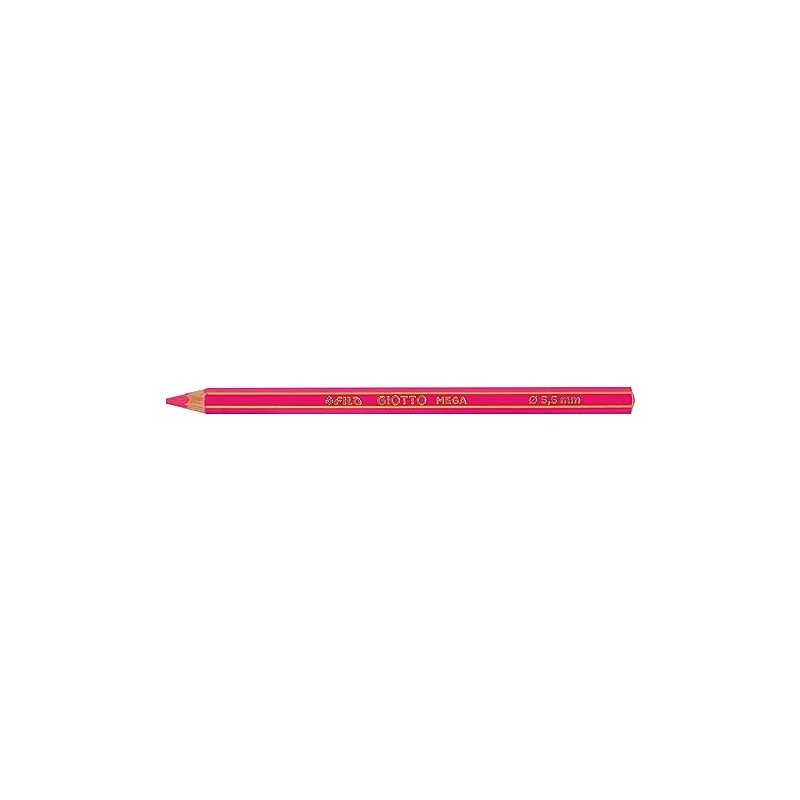 Giotto Mega Fluo F225700 Hexagonale Farbstifte in Neonfarben, mit 5,5