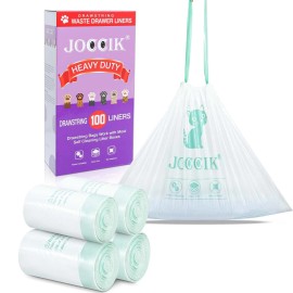 Joccik Drawstring Litter Box Liners Compatible with Robot, Heavy Duty Self-Cleaning