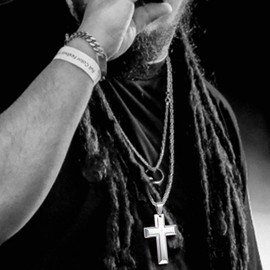 U7 Men's Stainless Steel Lord Prayer Matthew 6:9 Necklace Cool Hip Hop Jewelry Cross Pendant 22 Inch