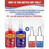 Thread Lock Blue and Red, Threadlocker Medium and Strong Strength,