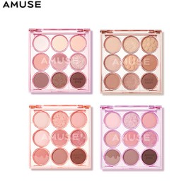 AMUSE Eye Color Palette 0.6g*9ea, Color:01 Warm Boksoonga