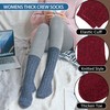 Womens Merino Wool Socks Warm Winter Thermal Hiking Cozy Crew
