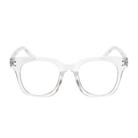 Calabria R785 Panthos Blue Light Reading Glasses +2.00 Crystal Mens Womens Trendy Single Power Computer Readers Spring Hinge