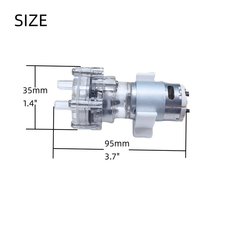 Food Grade Water Pump Speed Control with 13ft Non-kinking Silicon