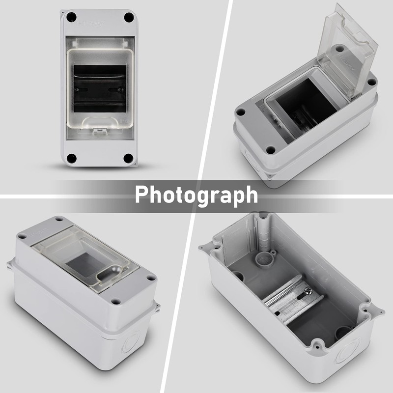 Surface-Mounted Fuse Box: Distribution Box Surface-Mounted, Fuse Box 3 Modules