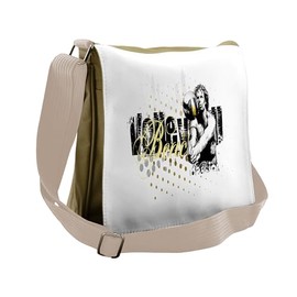 Lunarable Volleyball Messenger Bag, Halftone Beach Sports, Unisex Cross-body