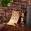 Epakh 2 Pack Blank Paper Scrolls Wrapped on Wood Rod