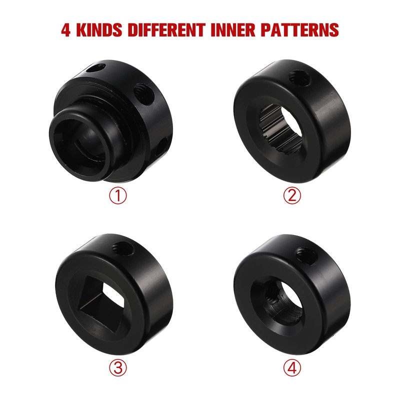 Veemoon 1 Window cranks Set Car Window Handle Aluminum Alloy