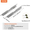 VEVOR Wheel Alignment Tool, 2-Pack Toe Alignment Toe Plates, Stainless