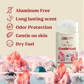 Old Spice Old Spice GentleMan's Aluminum Free Dry Feel Deodorant for Men, 24/7 Lasting Freshness, Gentle on Skin with Skin Conditioners, Himalayan Sea Salt + Glacier Water Scent, 3.0 oz (Pack of 3)