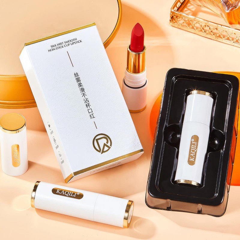 Qin Derdom Long Lasting Waterproof Lipstick Milk Tea