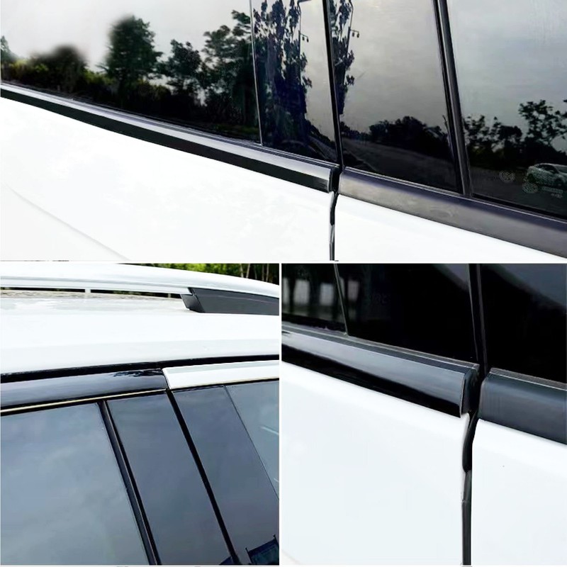 NANSH 16Ft Glossy Black Extra Thick Auto Molding Trim Universal