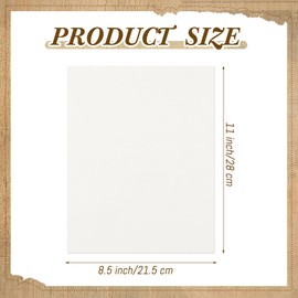 Epakh 200 Sheets Old Age Parchment Paper 8.5 x 11 Inch Standard Letter Vintage Colored Old Parchment Semblance Double Side Printing Paper(White)