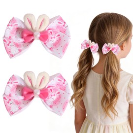 Easter Hair Bow Clips for Women Party 2PCS