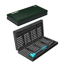 Banshu 49 in 1 Small Screwdriver Set, Multi Bit Precision Screwdriver Set, Insulated Screw Driver with Spin Cap, Magnetic Mini Repair Tool Kit for Eyeglasses, Watch, Toys, Electronics, Morandi Green