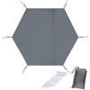 Farfly Tent Sheet, Ground Sheet, Hexagon, Waterproof, Lightweight, Thick, For