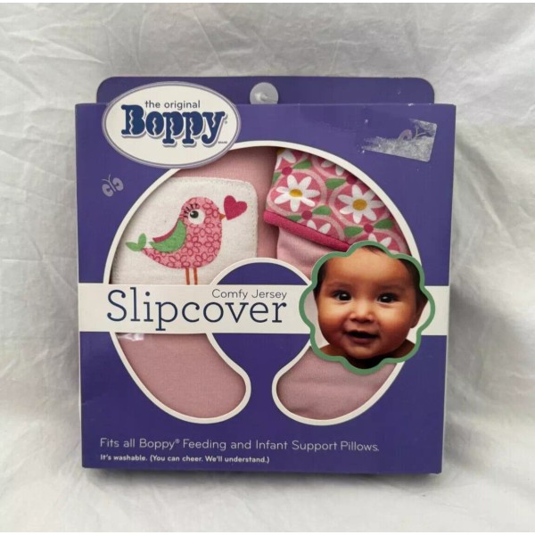 Boppy Original Tweetheart Comfy Jersey Nursing Pillow Slipcover NIP