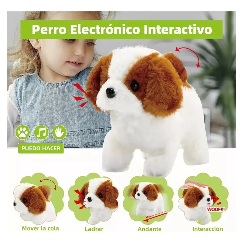 Perro Robots De Juguete Labrador Peluche,ladra Y Camin