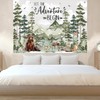 Woodland Baby Shower Backdrop Banner – 7×5 ft “Let The