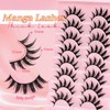 Ahrikiss Lashes Spiky Manga Lashes Anime False Eyelashes 8 Pairs