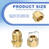 PATIKIL 2Pcs 5/16" Flare Male Thread Brass Flare Tube Fitting,