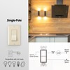 TOPELER Decorator Single Pole Light Switch, Rocker Paddle Switch with