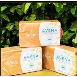 5 Pack Jabón Avena Sheló Nabel Irritación  Exceso De Grasa                                                                                            