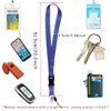 MOODKEY 1PC Wide Neck Lanyard Detachable Solid Color Lanyard Badge