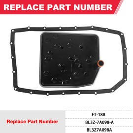 6R80 Transmission Filter with Gasket Kit Fits for Ford Expedition F150 Mustang Lincoln Navigator Replaces# FT-188 BL3Z-7A098-A