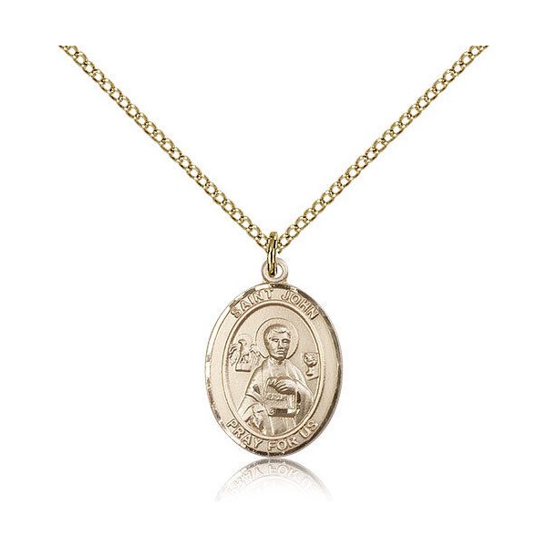 Bliss Saint John The Apostle Medal For Women - Gold