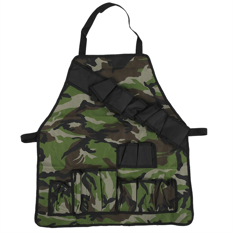 MultiFunction BBQ Apron Waterproof Dirt Resistant Cooking Apron with MultiPocket
