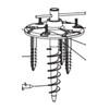 LUTEC Ground Spike for Post Light, Black