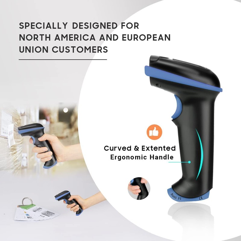 Tera 2D QR Barcode Scanner Wireless USB Wired 1D 2D