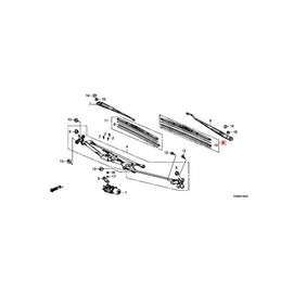 Genuine Honda 76620-TR0-G12 Windshield Wiper Blade