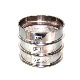 E-ONSALE Aluminum Herbal Pollen Hash Extractor Stackable Sifter, Fine Mesh, Stainless Steel Round Sifter for Baking, Flour Sieve, Extracting, Herbal, Tea, Powder 66, 96, 120 Micron Set (120, 160, 220)