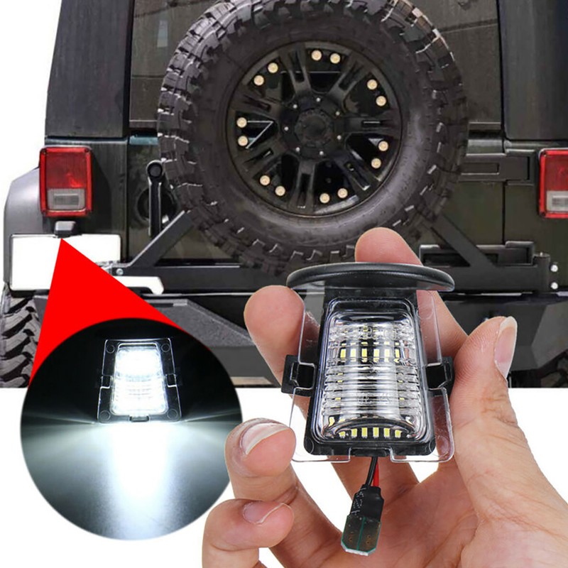 Pair of LED License Number Plate Lamp Light Fit for