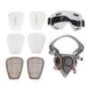 Reusable Half Face Cover Half Facepieces Cover with Safety Glasses